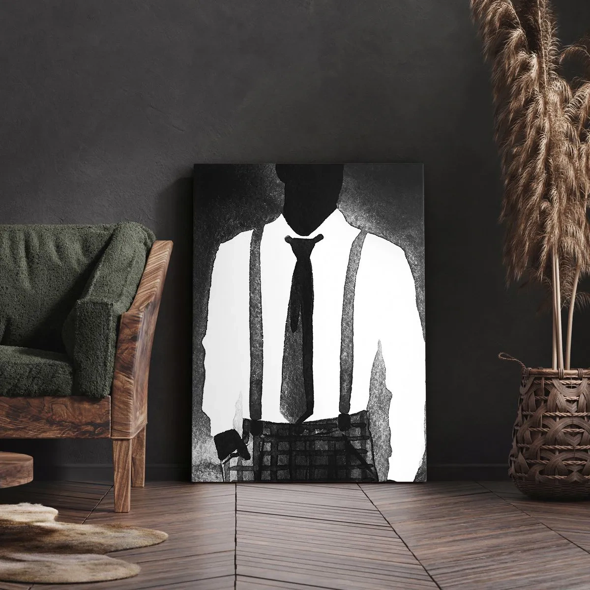 Schilderen op canvas - In een noir sfeer - 45x80 cm