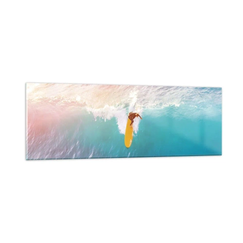 Schilderen op glas - De oceaanruiter - 90x30 cm