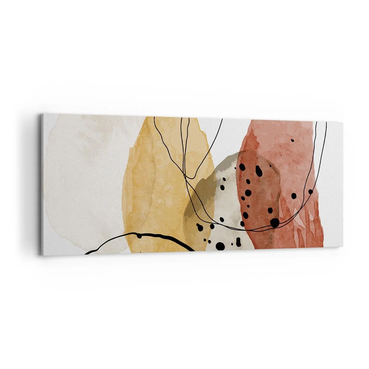 Schilderen op canvas - Als lichte, transparante lucht - 100x40 cm