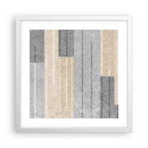 Poster in een witte lijst - Compositie: houd verticaal - 40x40 cm