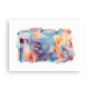 Poster - Een kleurrijke puinhoop - 100x70 cm