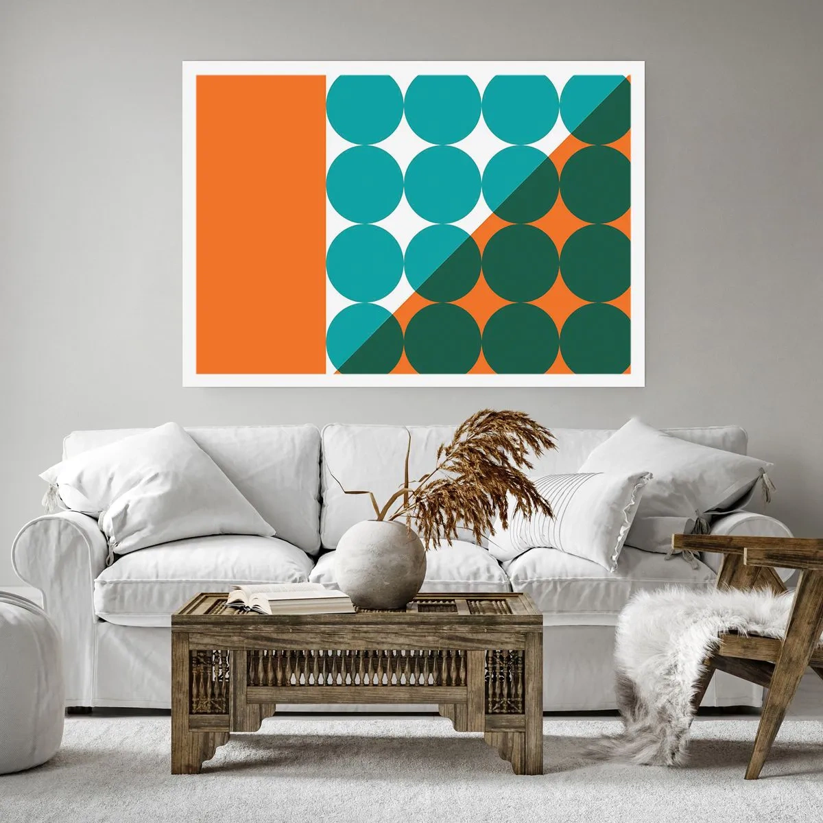 Poster - Omhoog en diagonaal - 100x70 cm