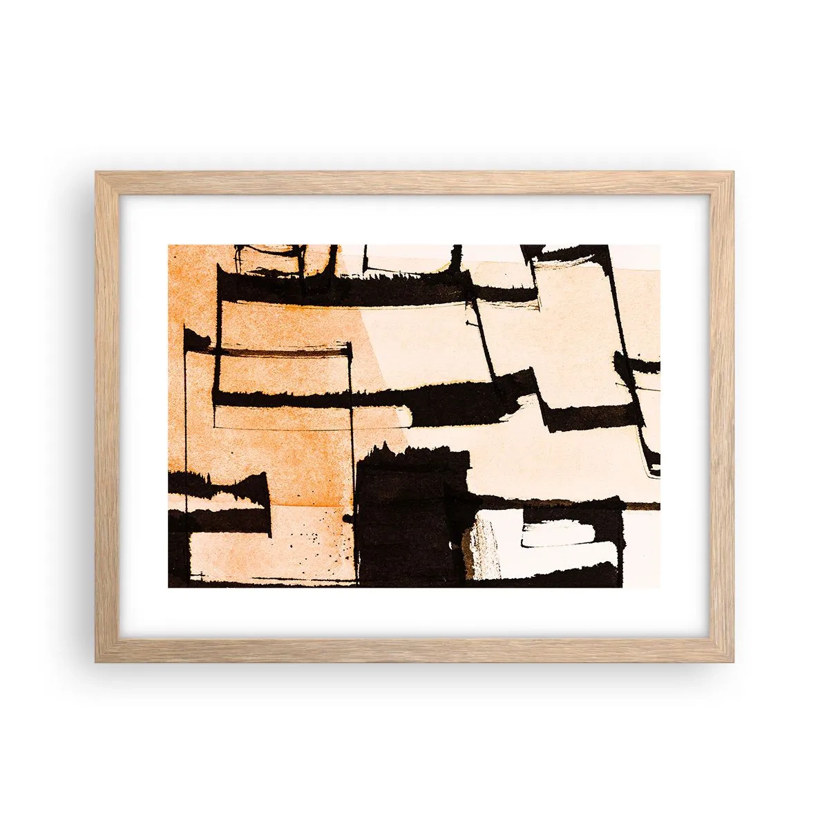 Een poster in een licht eiken lijst - Bestel echter - 40x30 cm