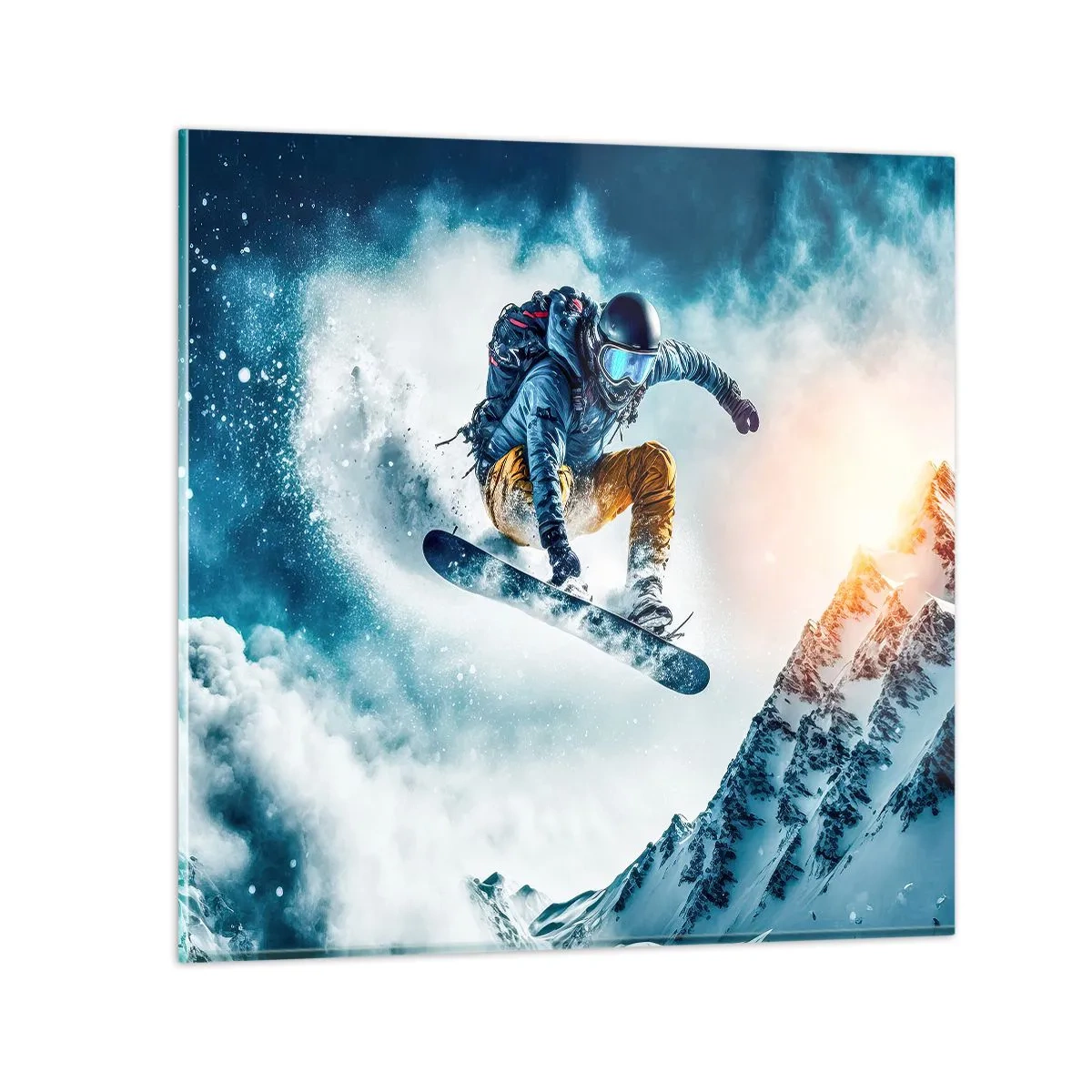 Schilderen op glas - Extreme emoties - 50x50 cm