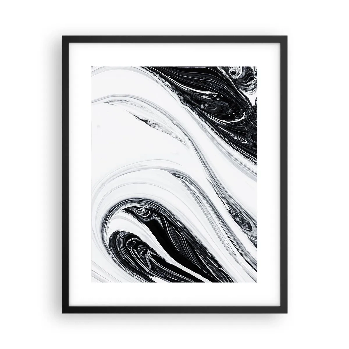 Poster in een zwarte lijst - Een combinatie van tegenstellingen - 40x50 cm