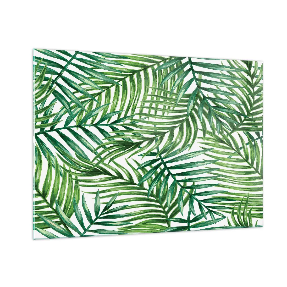 Schilderen op glas - Onder de groene luifel - 100x70 cm
