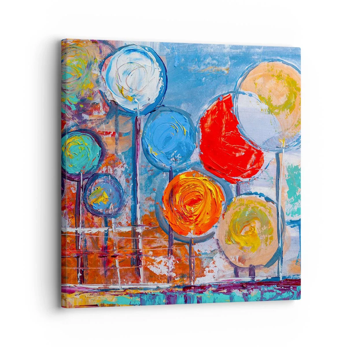 Schilderen op canvas - Wonderen op de stok - 30x30 cm