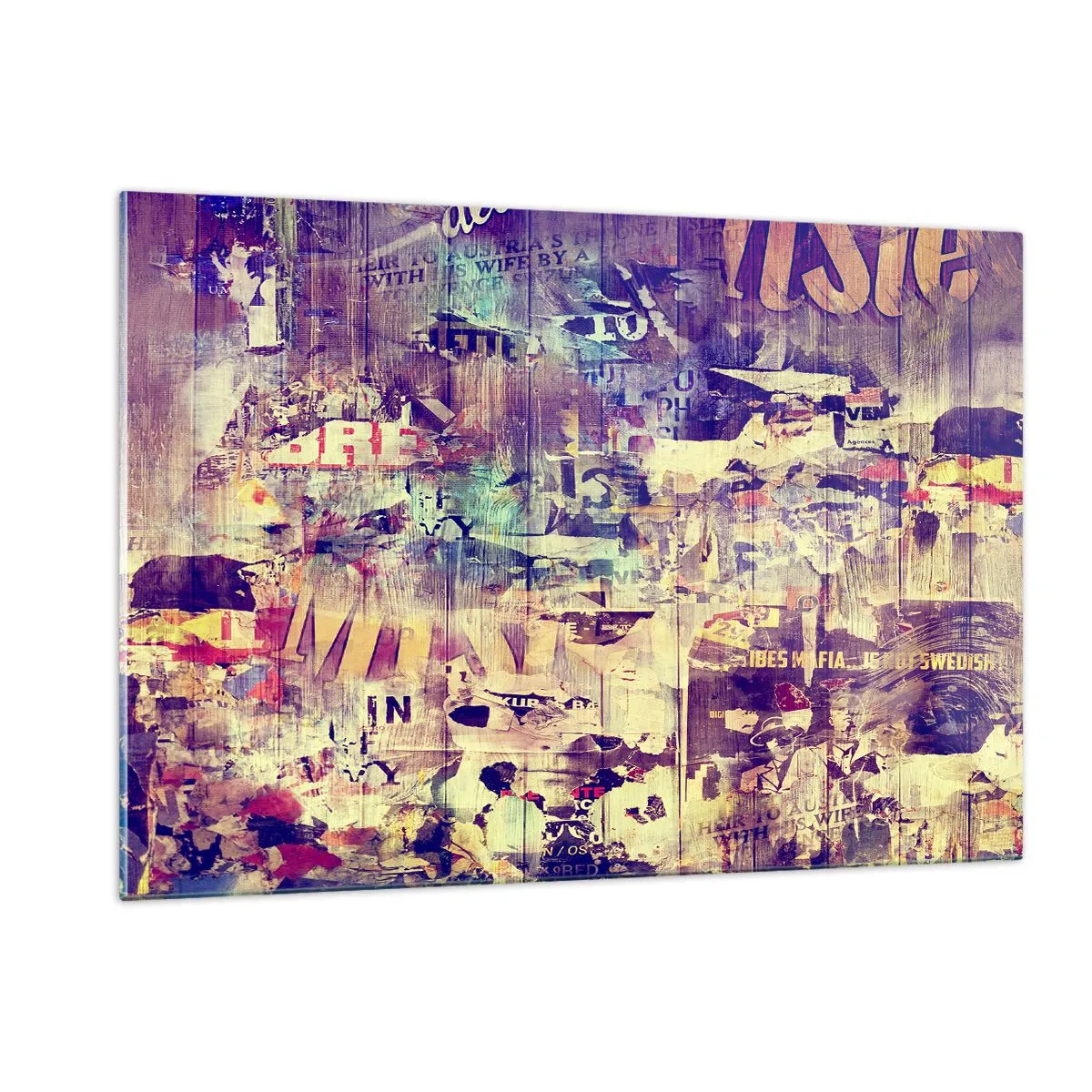 Schilderen op glas - En dat is alles wat er zal blijven - 120x80 cm