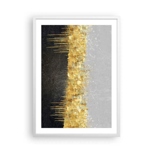 Poster in een witte lijst - Naar binnen en naar boven - 50x70 cm