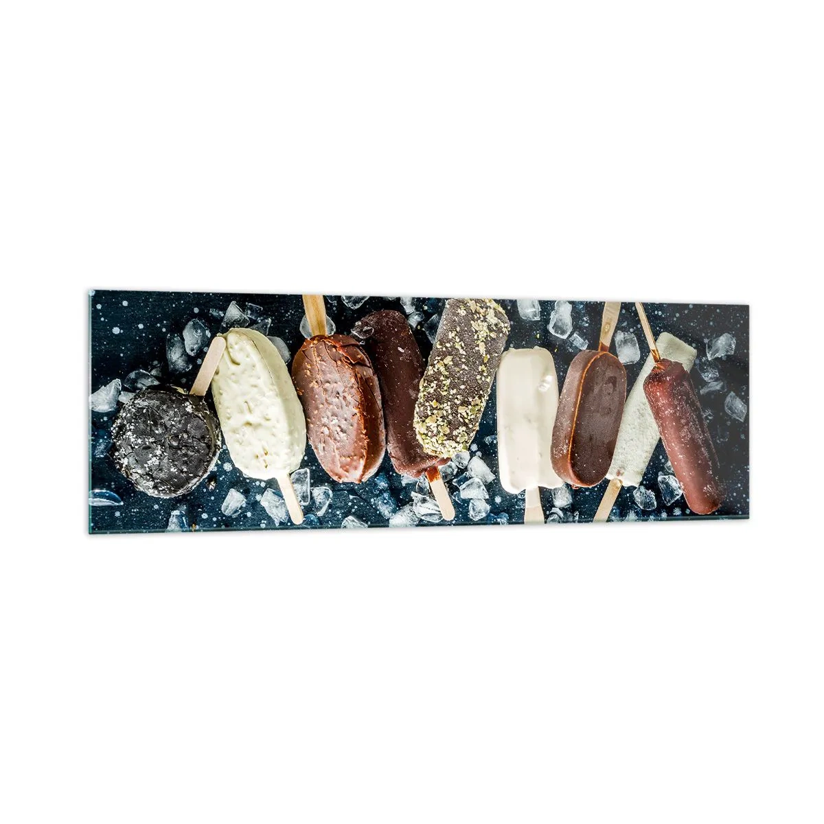 Schilderen op glas - De smaak van hete zomer - 160x50 cm