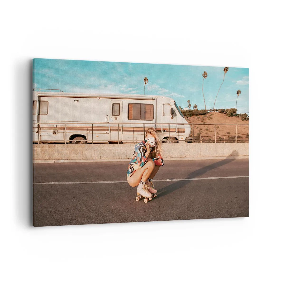 Schilderen op canvas - Lach alsjeblieft! - 120x80 cm