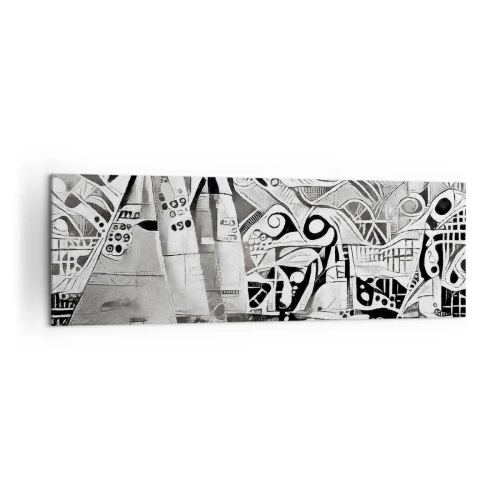 Schilderen op canvas - Tussen de golven - 160x50 cm