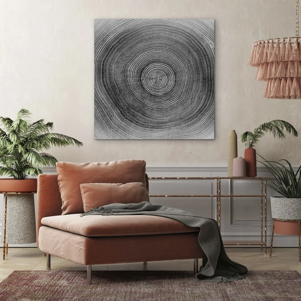 Schilderen op canvas - Teken van de tijden - 70x70 cm