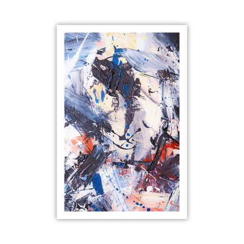 Poster - Gekke dans van abstractie - 61x91 cm