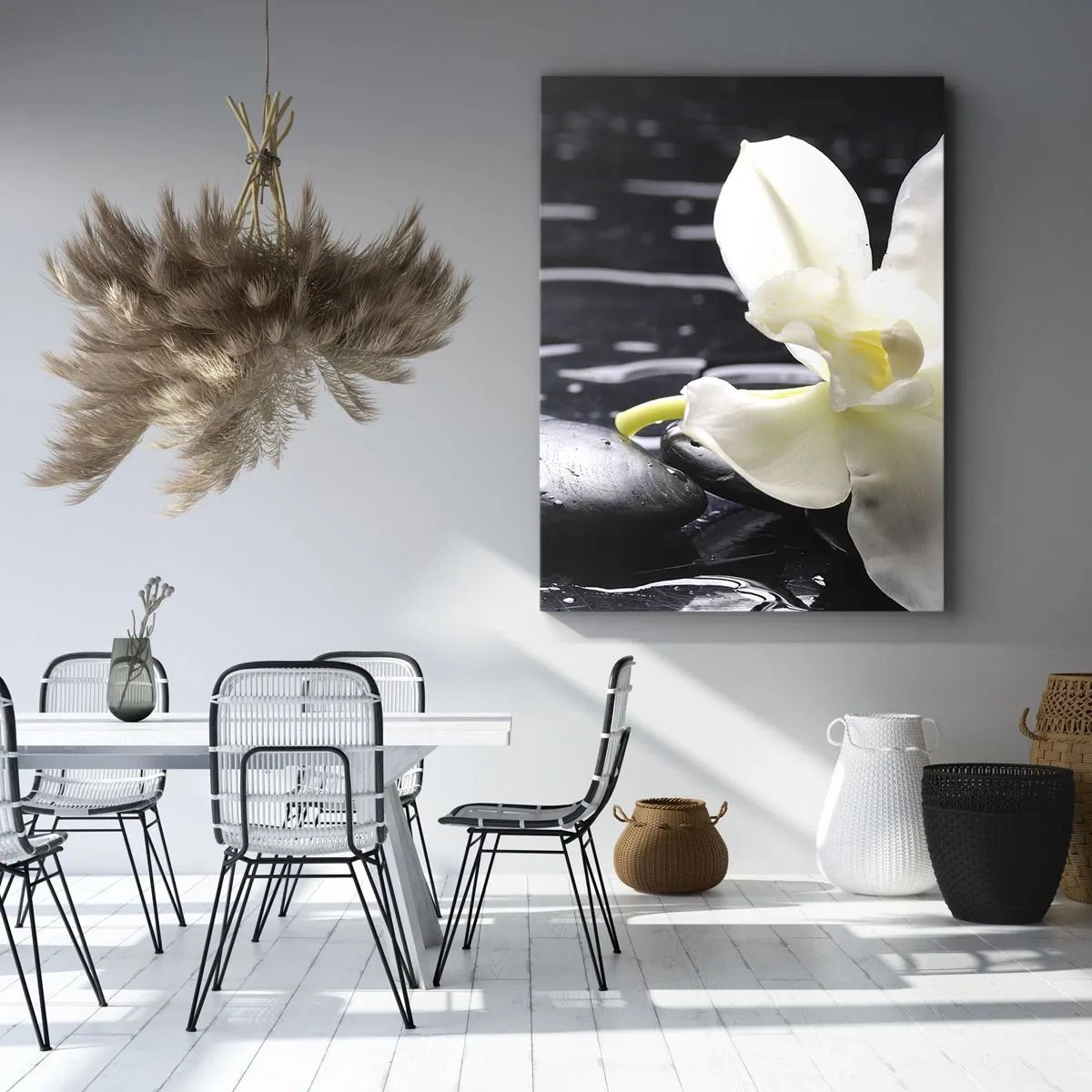 Schilderen op canvas - Een studie in zwart-wit - 50x70 cm