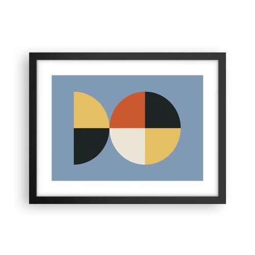 Poster in een zwarte lijst - Kijk en tel - 40x30 cm