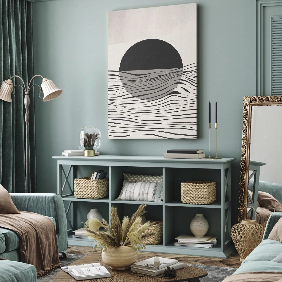 Schilderen op canvas - Halve compositie - 55x100 cm