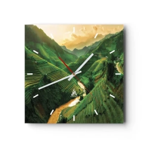 Wandklok - Klok - Vietnamese vallei - 30x30 cm