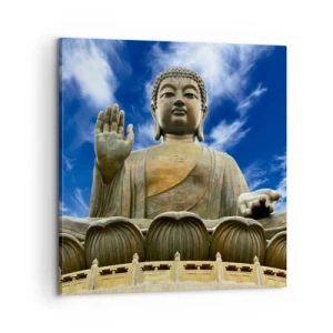 Schilderen op canvas - Leef zonder angst - 60x60 cm