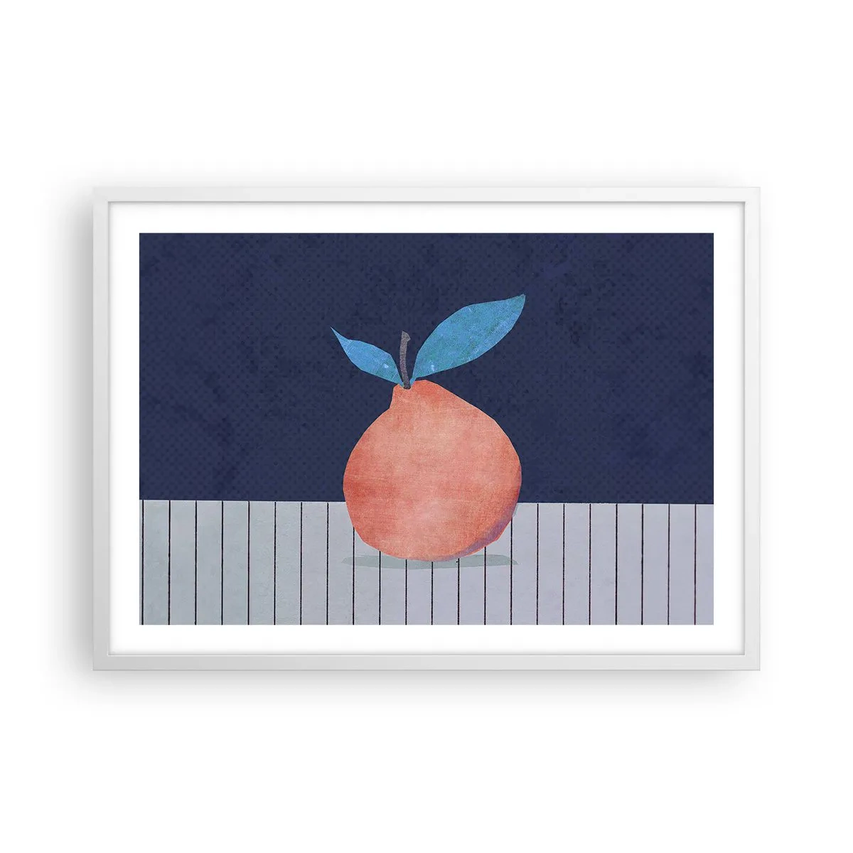 Poster in een witte lijst - Convexiteit en vlak - 70x50 cm