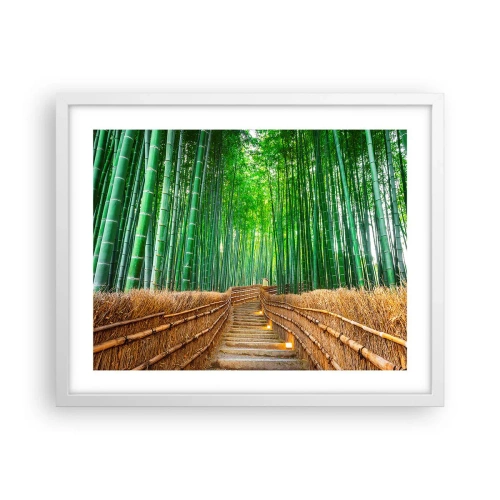 Poster in een witte lijst - De essentie van de aziatische natuur - 50x40 cm
