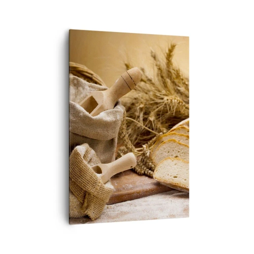 Schilderen op canvas - Alsof met mes gesneden! - 70x100 cm