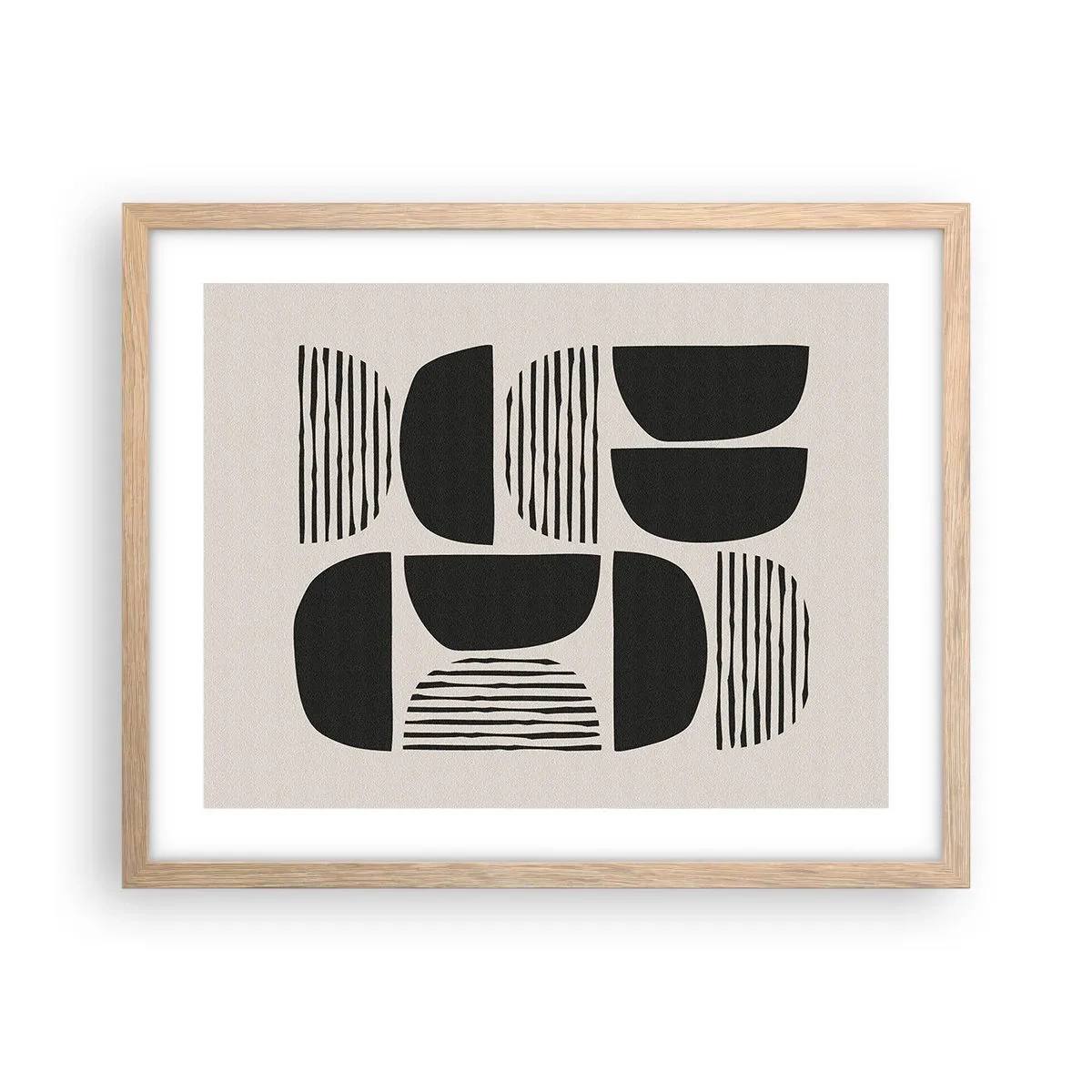 Een poster in een licht eiken lijst - Halfslachtige deals - 50x40 cm