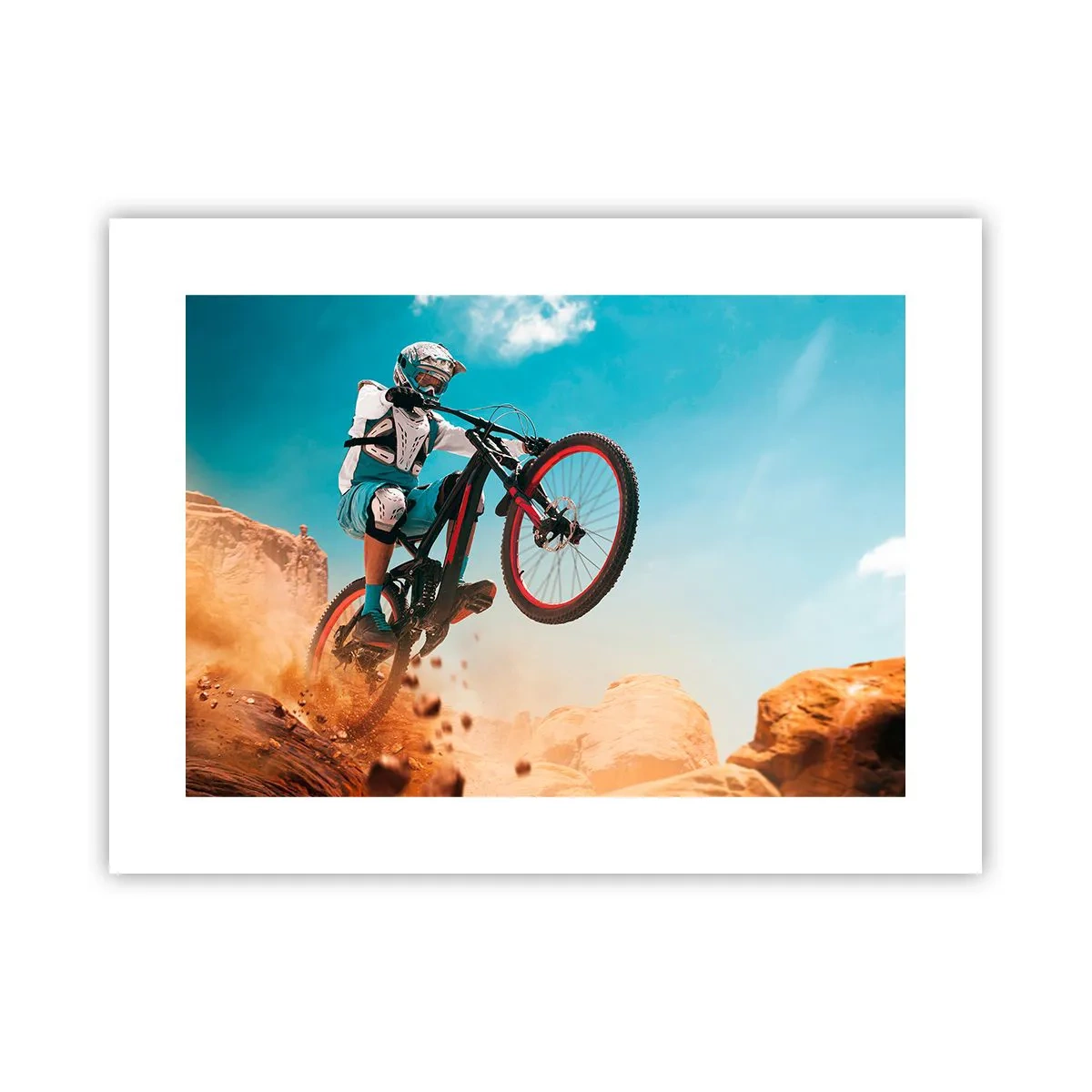 Poster - Fiets waanzin demon - 40x30 cm