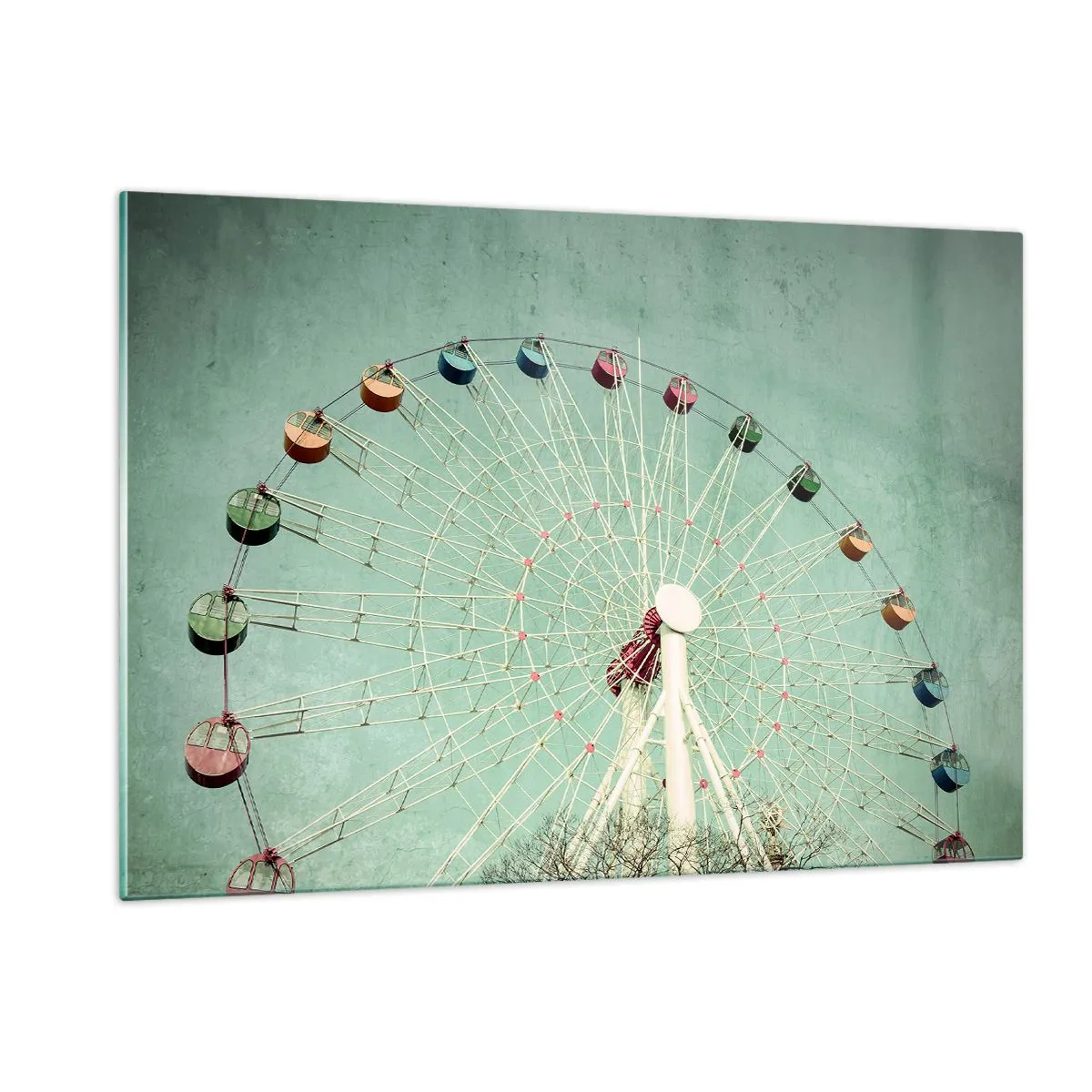 Schilderen op glas - Wij nodigen u uit om plezier te hebben - 120x80 cm