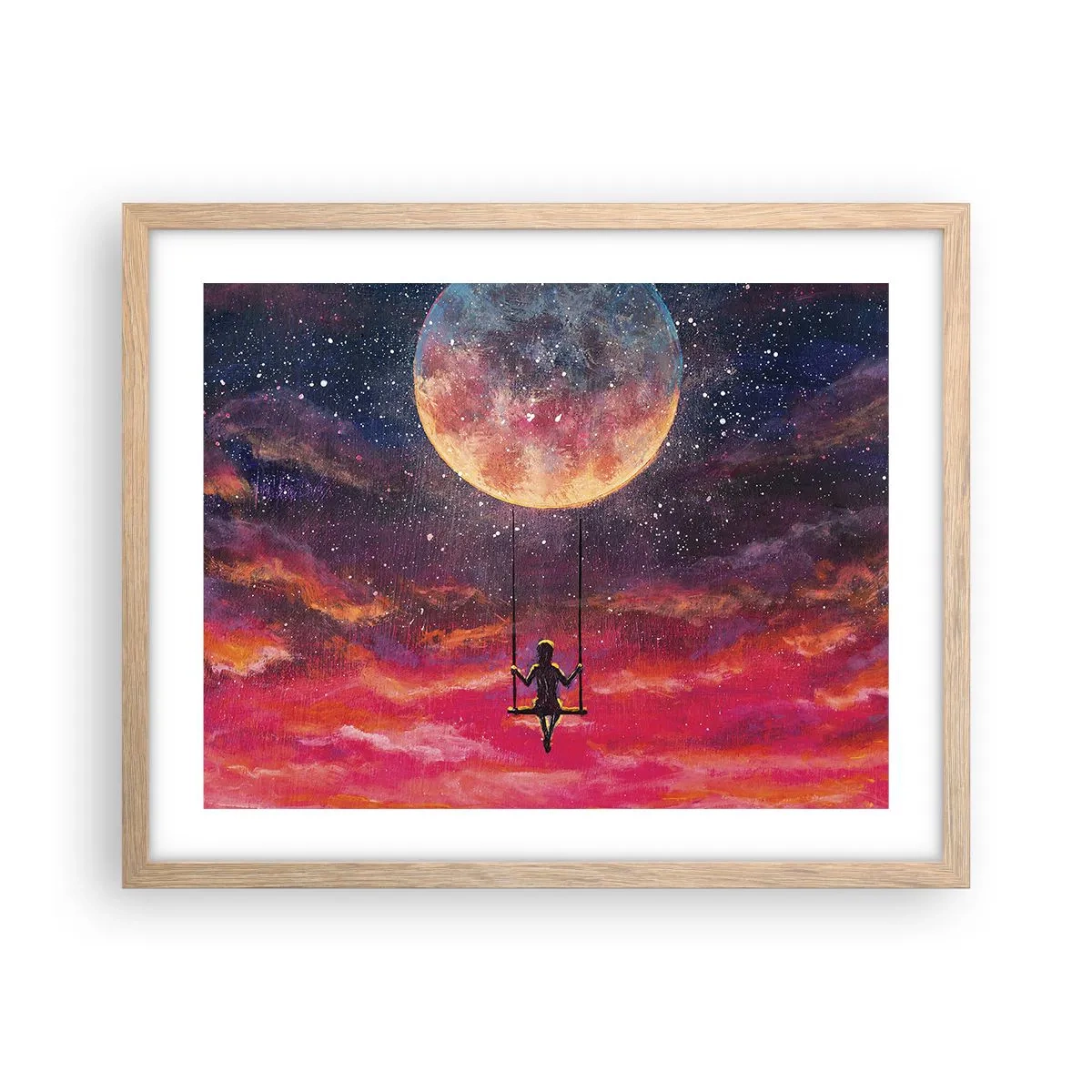 Een poster in een licht eiken lijst - Droom - 50x40 cm