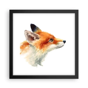 Poster in een zwarte lijst - Je kunt nooit voorzichtig genoeg zijn - 30x30 cm