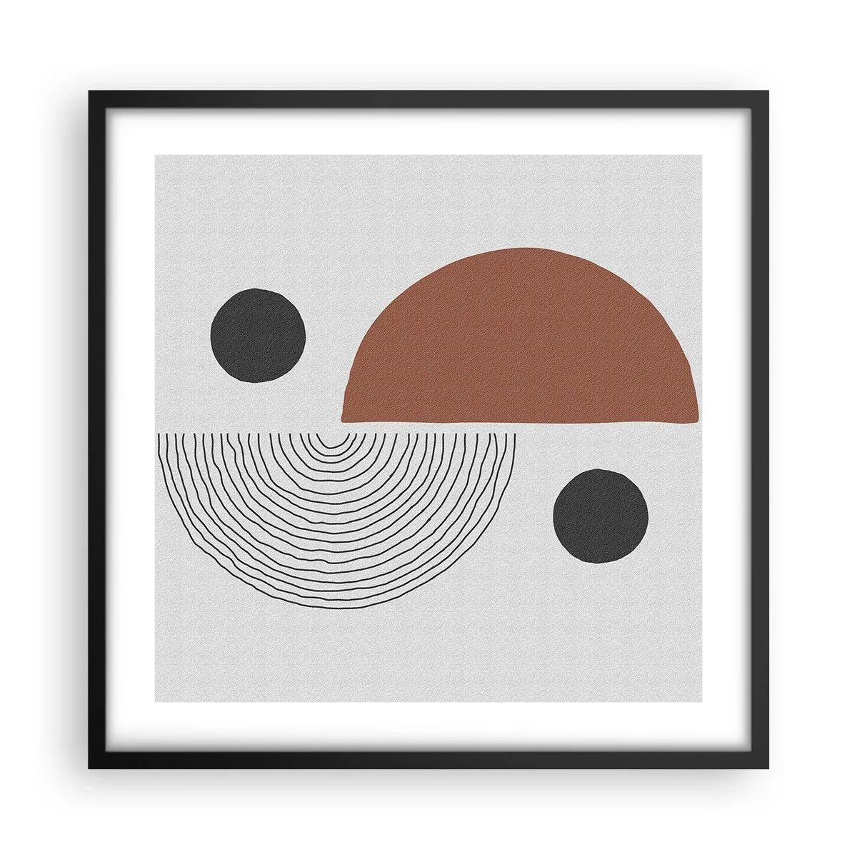 Poster in een zwarte lijst - Perfectie van het wiel - 50x50 cm