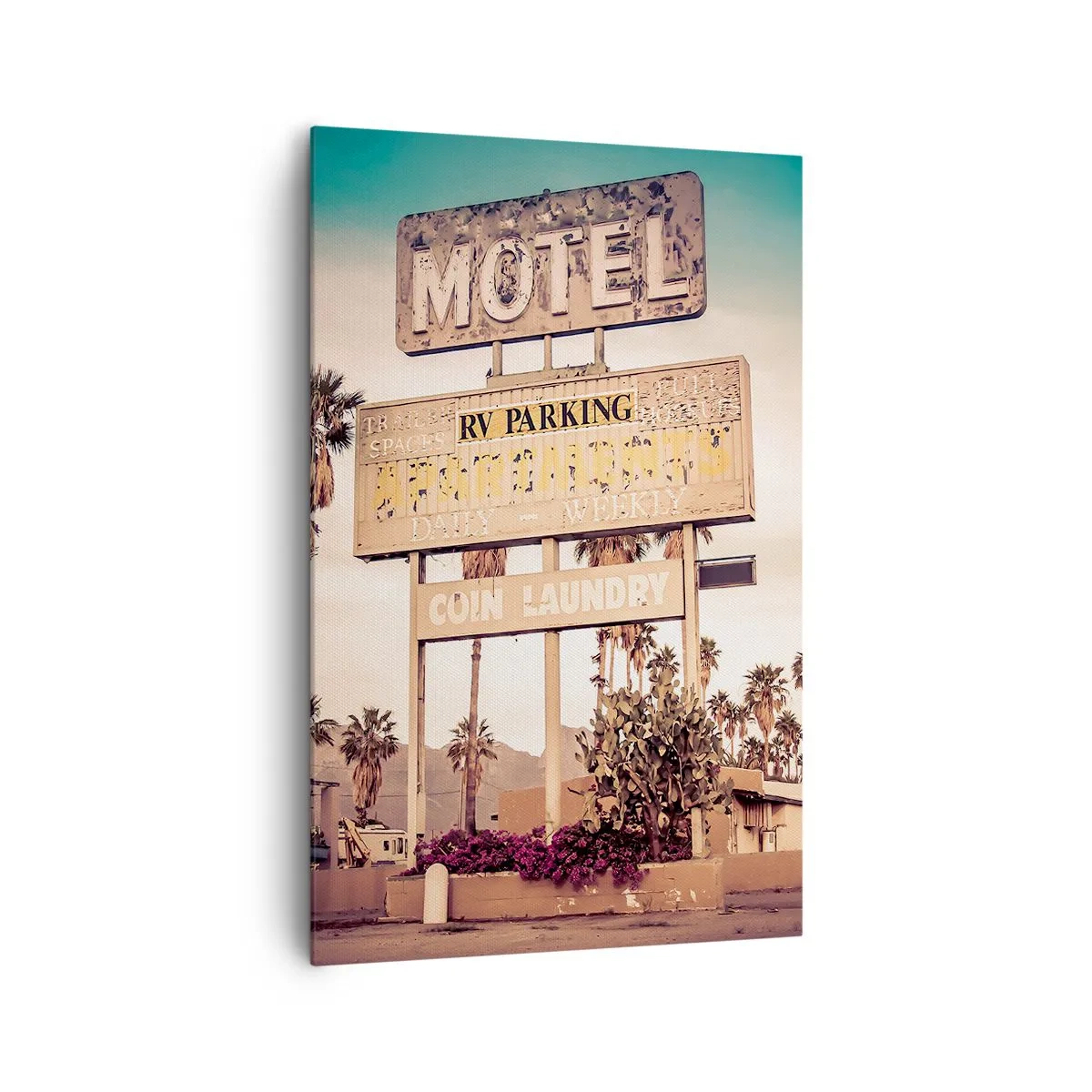 Schilderen op canvas - Hier staat de tijd stil - 80x120 cm