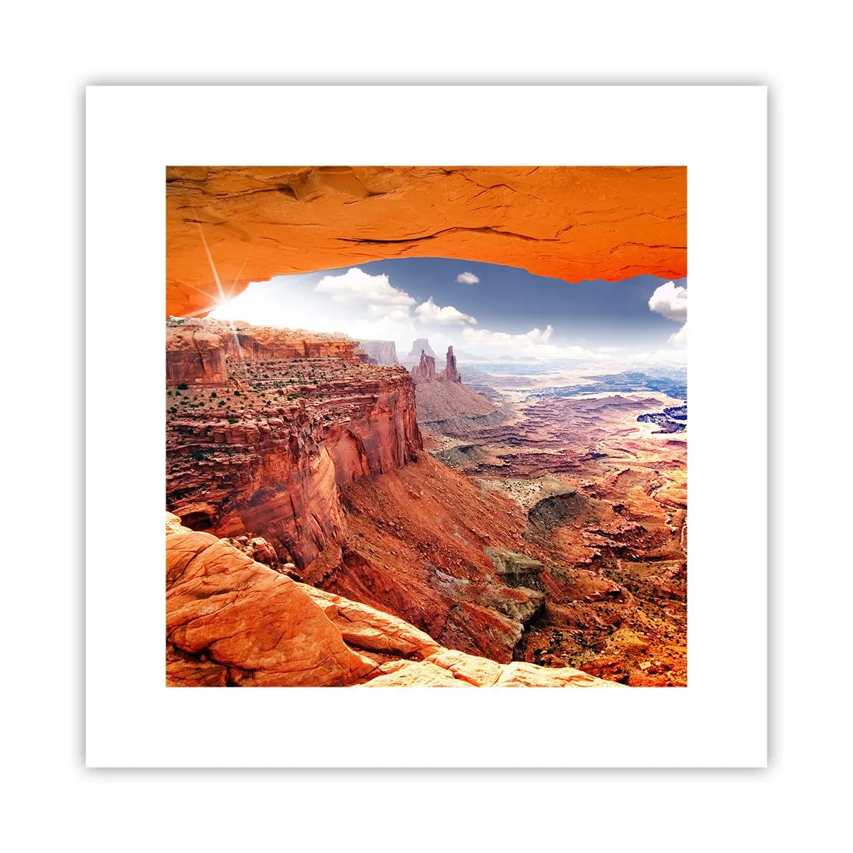 Poster - Door de natuur zelf gebeeldhouwd - 30x30 cm