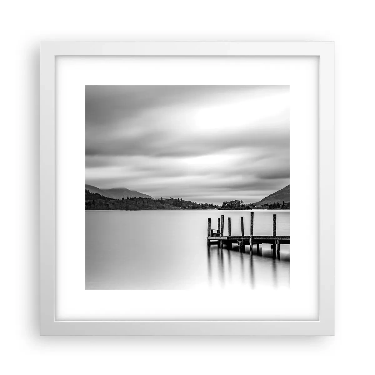 Poster in een witte lijst - Zachtheid en kracht - 30x30 cm