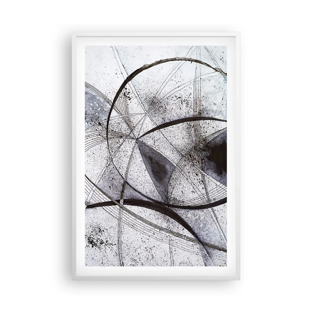 Poster in een witte lijst - Futuristische fantasie - 61x91 cm