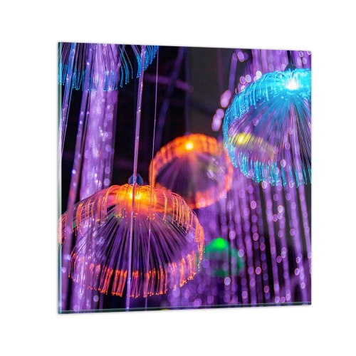 Schilderen op glas - Lichte fontein - 40x40 cm