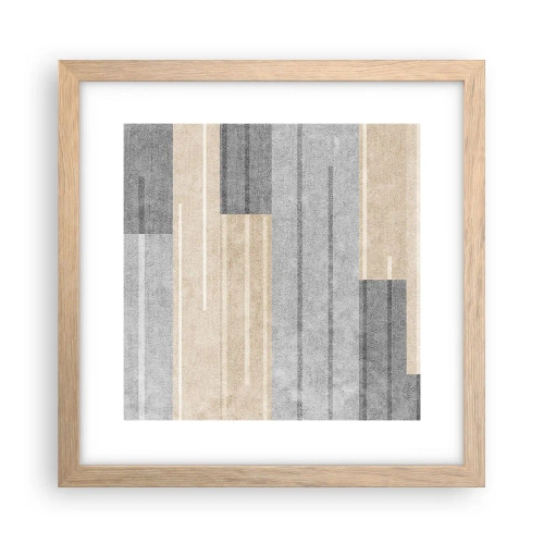 Een poster in een licht eiken lijst - Compositie: houd verticaal - 30x30 cm