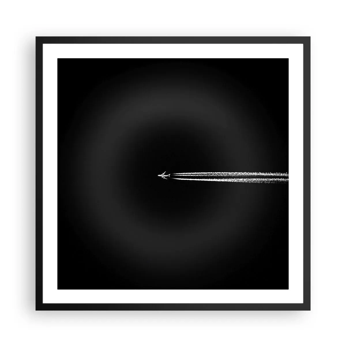 Poster in een zwarte lijst - Naar een andere dimensie - 60x60 cm