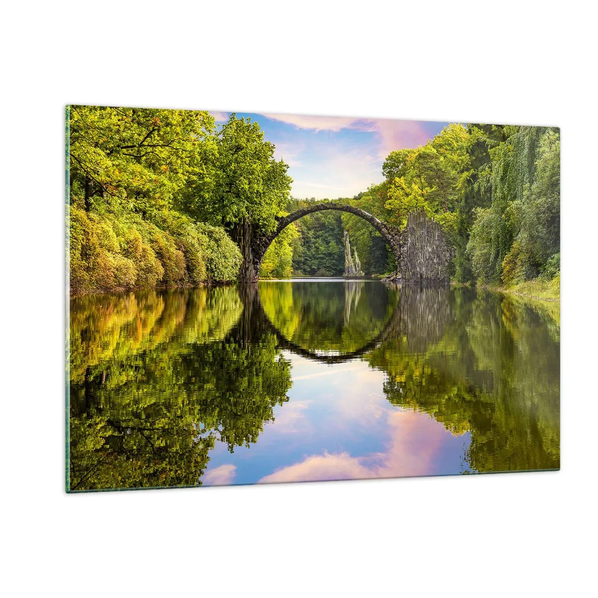 Schilderen op glas - Op de kruising van twee werelden - 120x80 cm