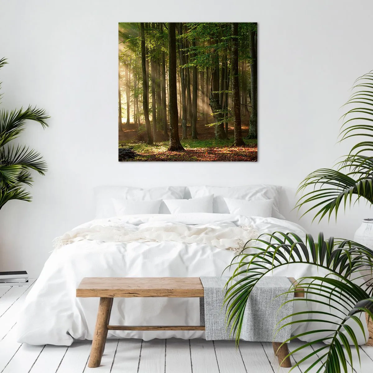 Schilderen op canvas - Stralend op een lentemorgen - 60x60 cm
