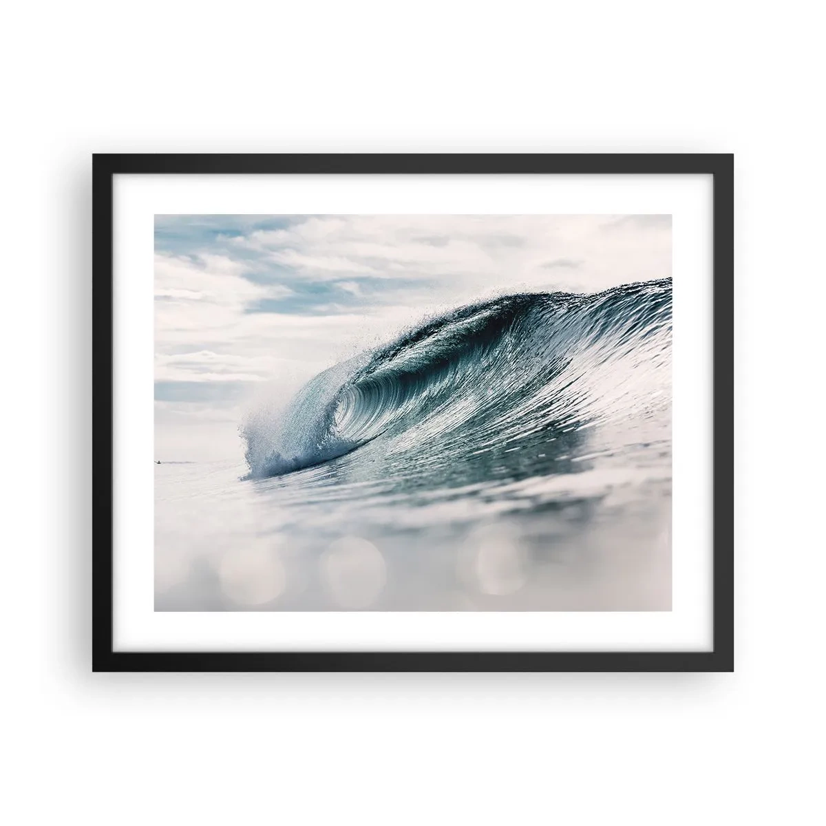 Poster in een zwarte lijst - Waterpiek - 50x40 cm