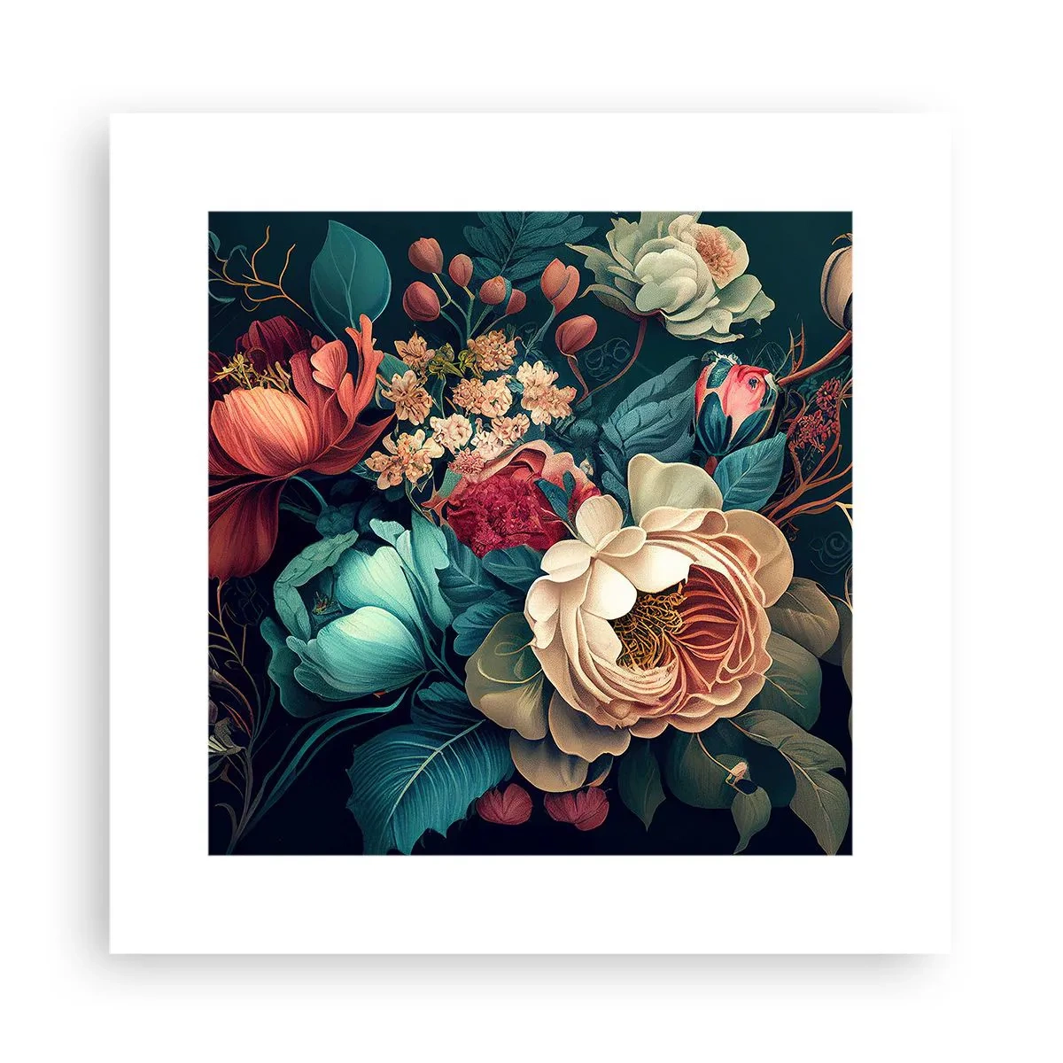 Poster - 19e-eeuwse charme - 30x30 cm