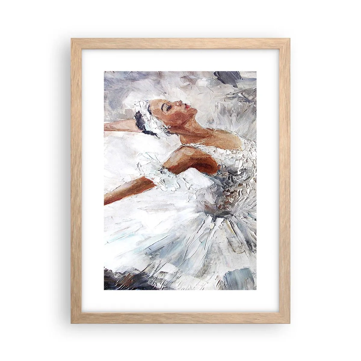 Een poster in een licht eiken lijst - Delicaat en licht als tule - 30x40 cm