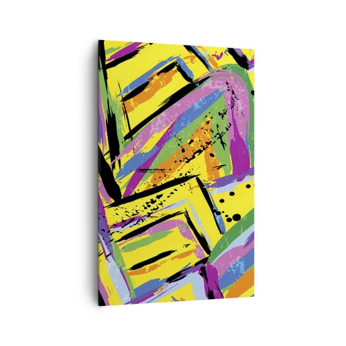 Schilderen op canvas - Tot ze schreeuwt van vreugde - 80x120 cm