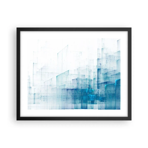 Poster in een zwarte lijst - Hoe ruimte geworden is - 50x40 cm