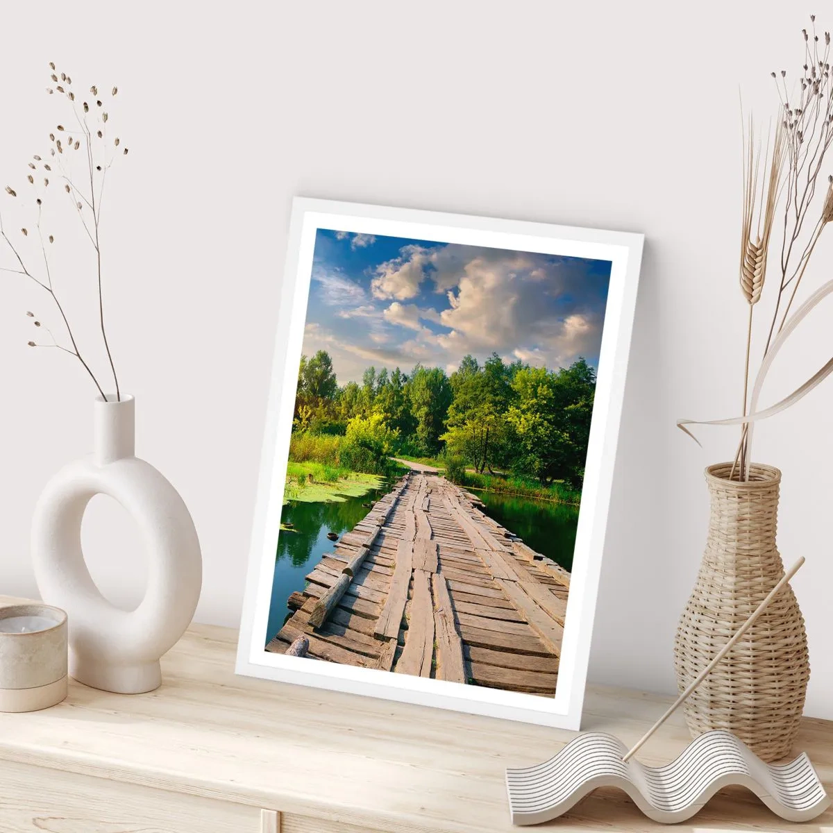 Poster in een witte lijst - Zomer, zomer overal - 70x100 cm