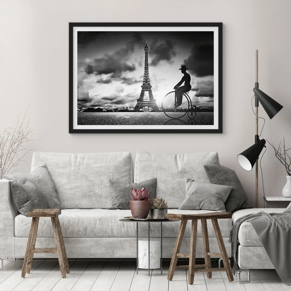 Poster in een zwarte lijst - Verlangen naar Belle Epoque - 100x70 cm