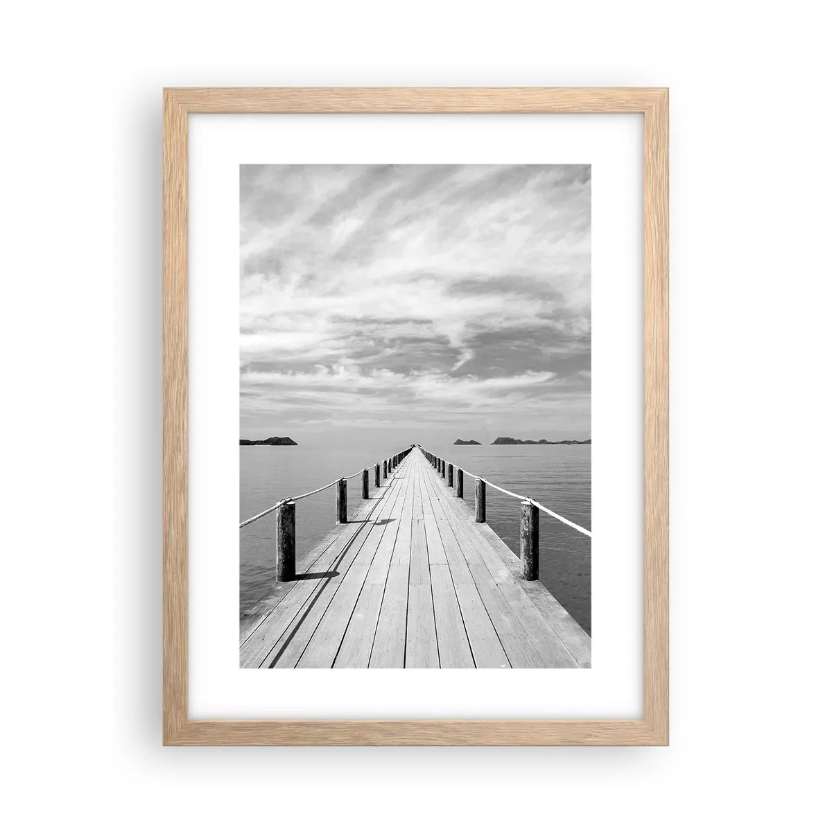 Een poster in een licht eiken lijst - Of misschien een reis... - 30x40 cm