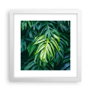 Poster in een witte lijst - Dompel jezelf onder in de frisheid - 30x30 cm